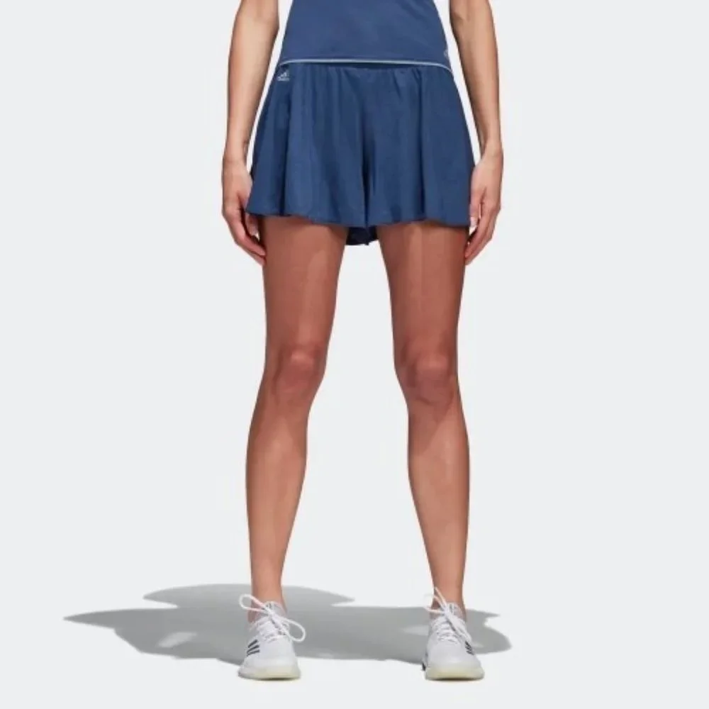 Adidas Melbourne Women's Tennis Hosenrock Athletic Workout Shorts L Blue CE0398 - Picture 3 of 12